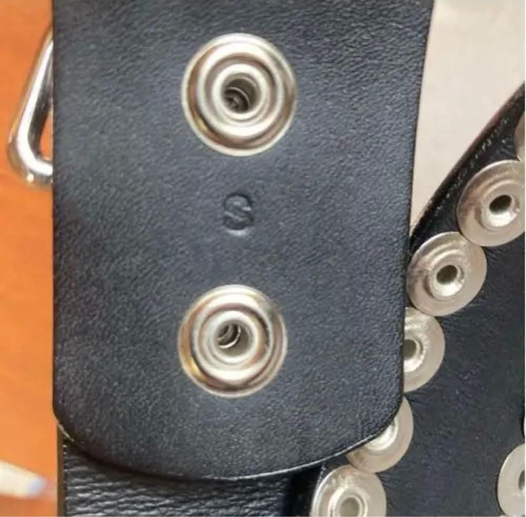 激レア　666 リベットインゴットスタッズベルト Sサイズ　y2k