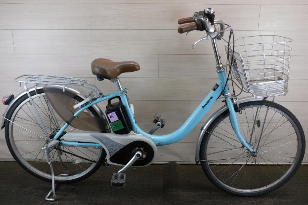 パナソニック　電動アシスト自転車　24インチ　３段　本体　バッテリーと充電器なし