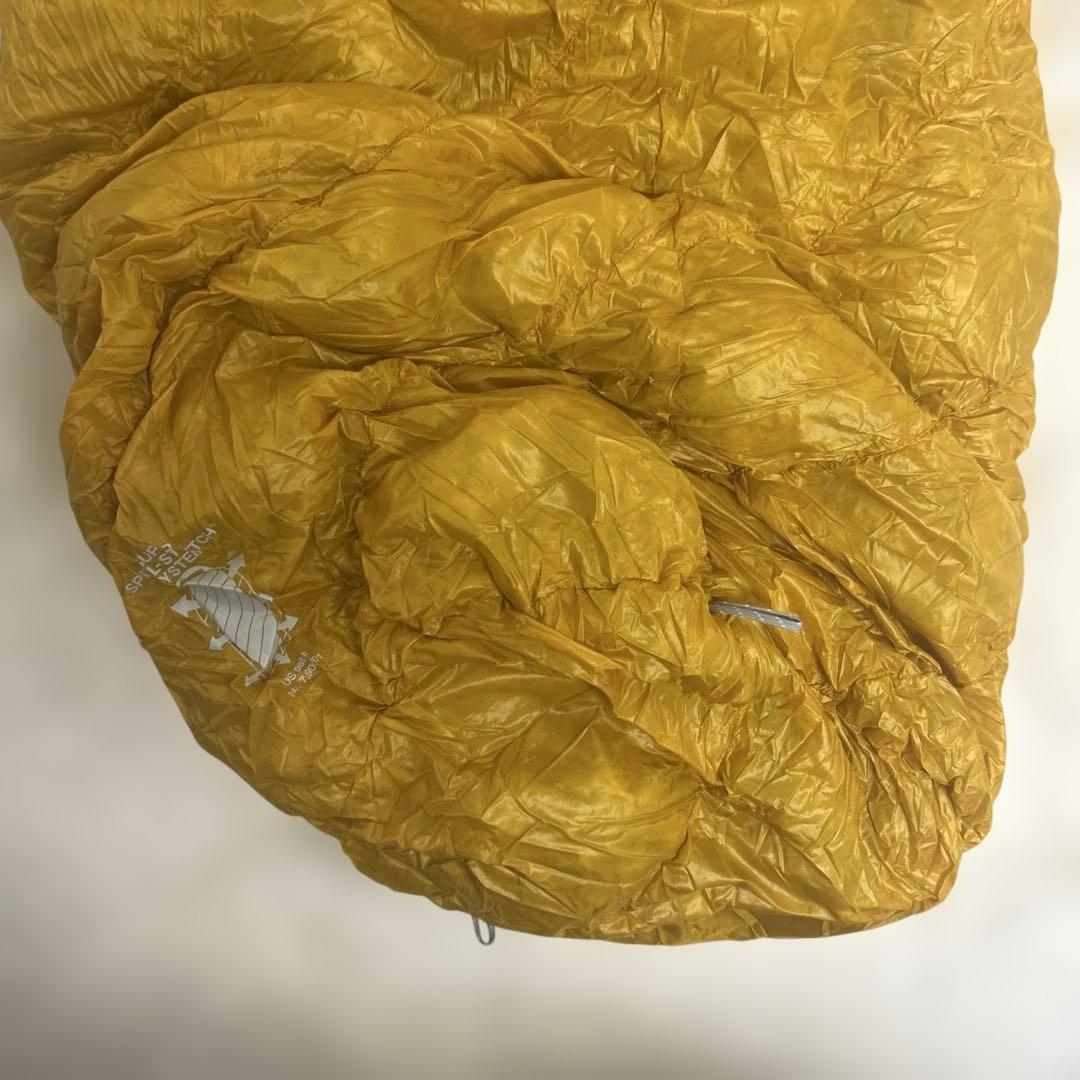 美品　モンベル　ダウンハガー800 #2 寝袋シュラフ　イエロー　R/ZIP