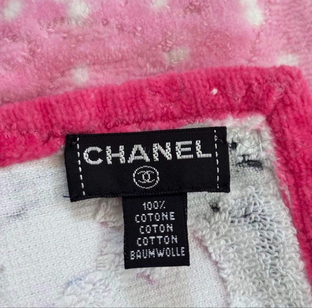 CHANEL シャネル ココマーク コットン ビーチタオル　ブランケット ラグ