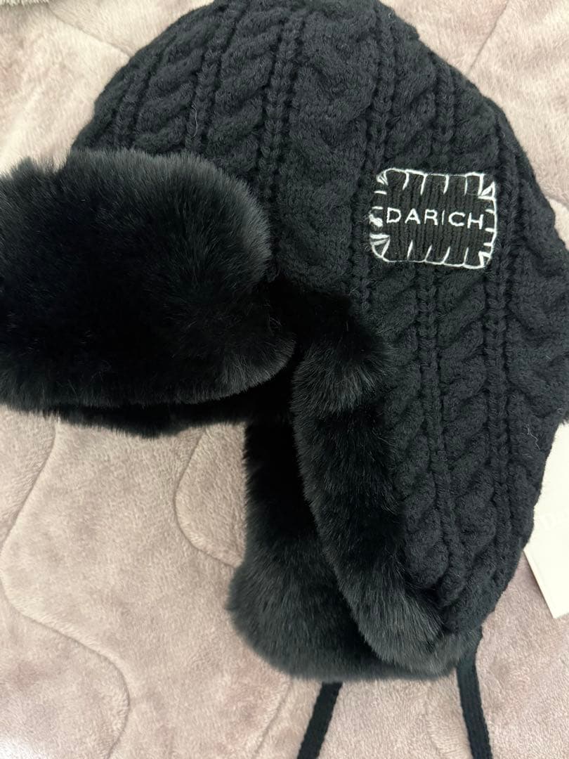 Darich ダブルファブリックフライトキャップ ブラック