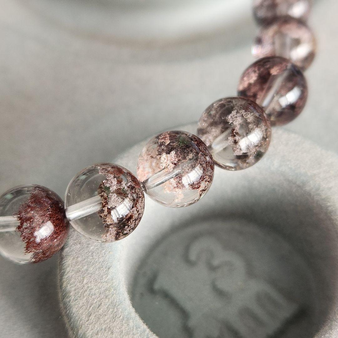 SA ピンク 庭園水晶 ブレスレット ガーデン クォーツ 卒業グレード 58a