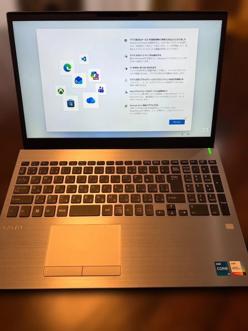 ノートパソコン　vaio vjs155