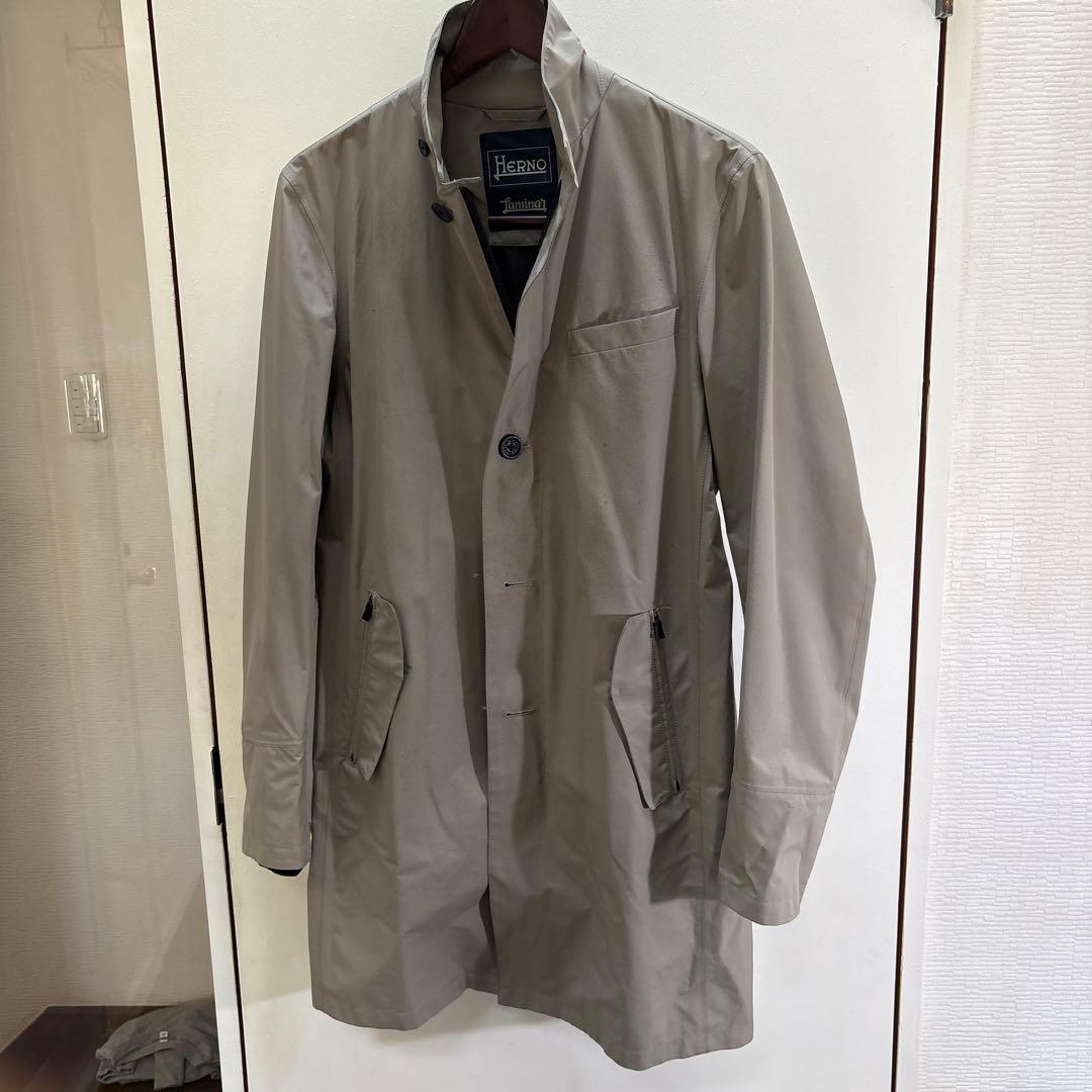 Herno Laminar ステンカラーコート グレー　44
