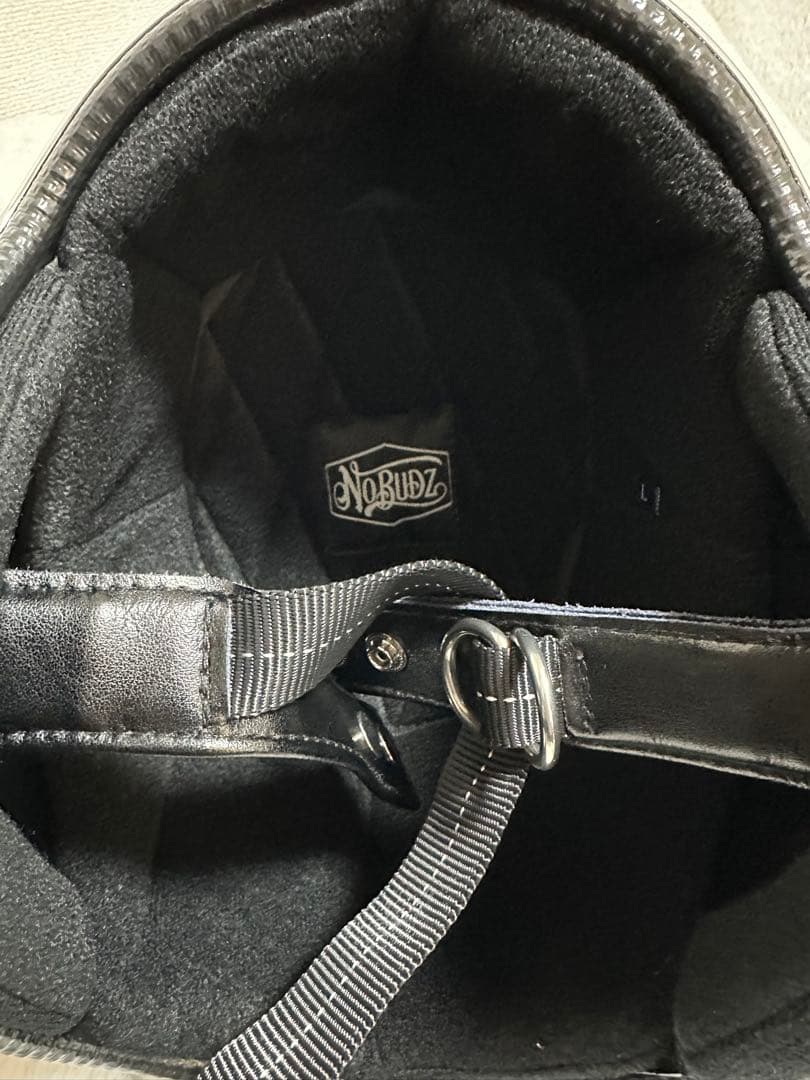 NoBudz GLITTER 3/4 HELMET (WHITE) Lサイズ