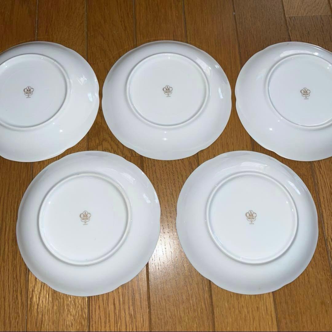 【新品未使用】OKURA 大倉陶園 銘々皿 5つ