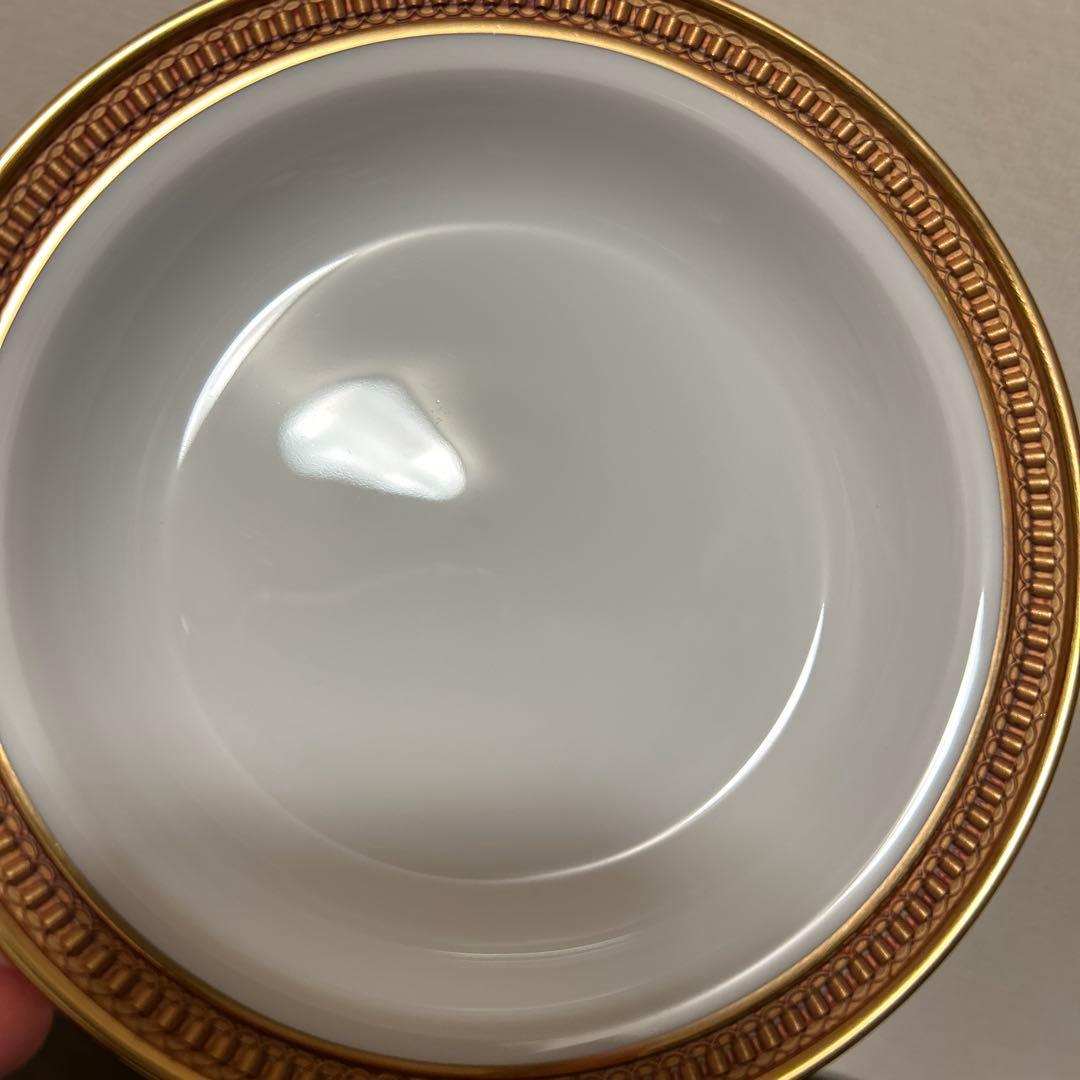 大倉陶園　クラウンエンボス　デザートプレート　フルーツボウル　金彩金蝕