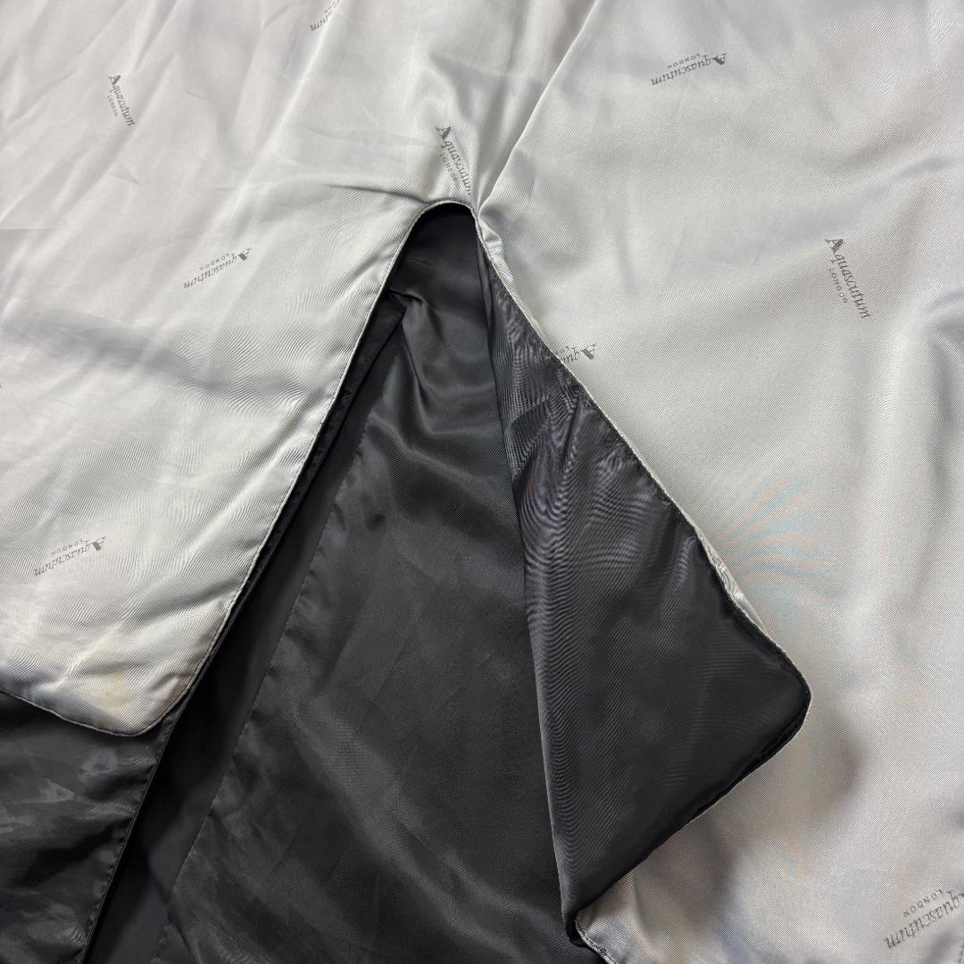 Aquascutum ダウンライナー付き M ロングコート 黒 ステンカラー