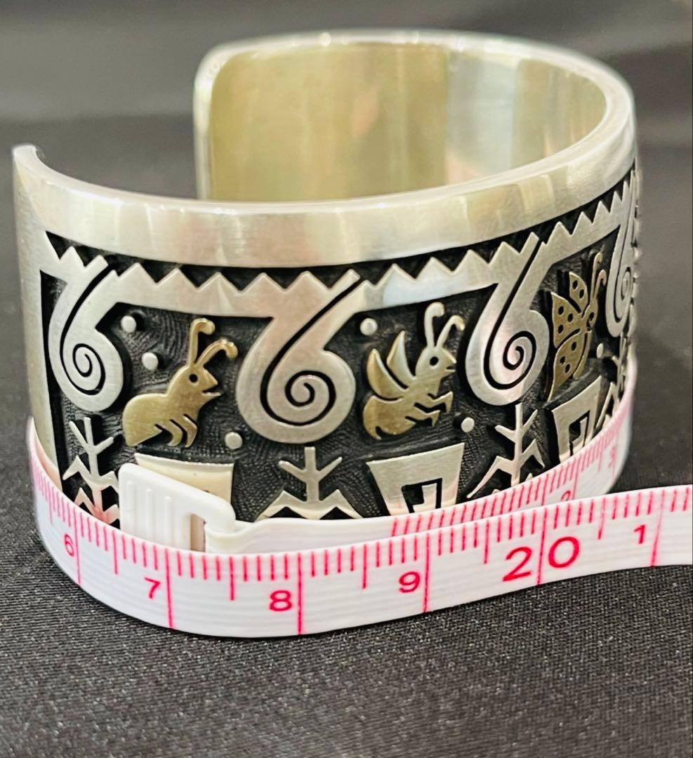 ホピ族Gary & Elsie Yoyokie インディアンバングル14K