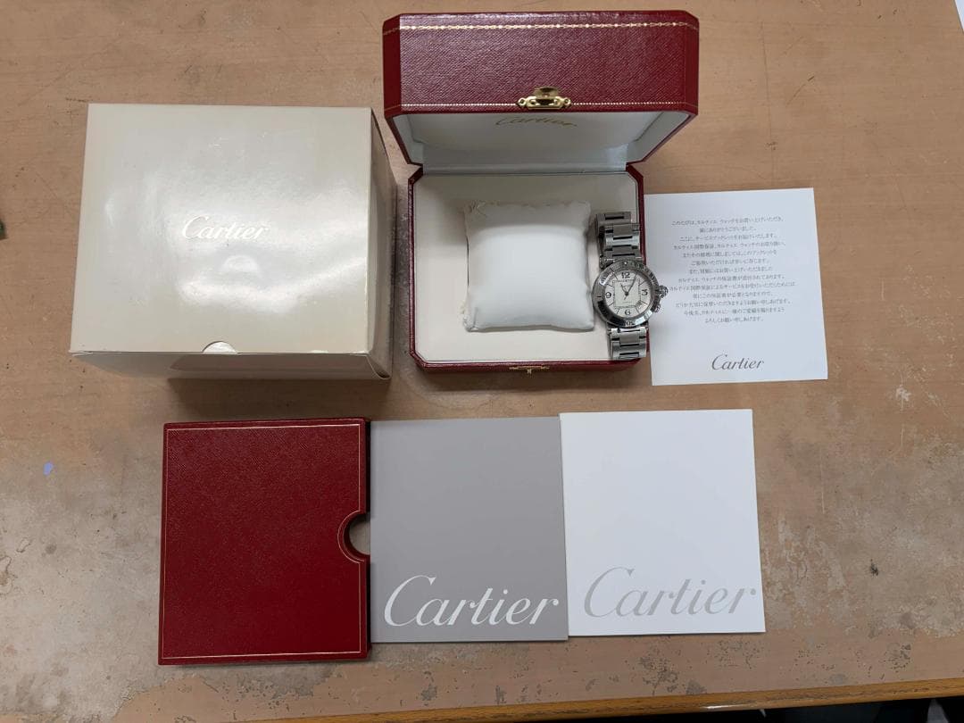 Cartierカルティエ パシャ シータイマー W31080M7 SS シルバー