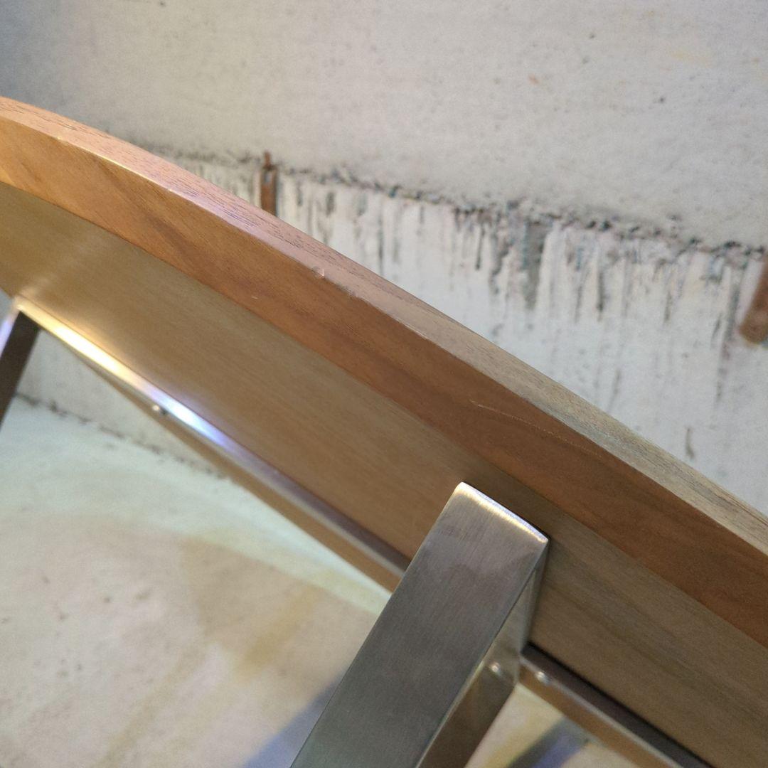 北欧レトロ ティアイアイ オーバル型 天然木 コーヒーテーブル センターテーブル