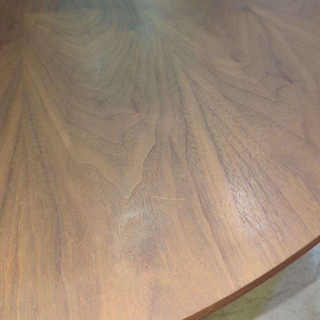 北欧レトロ ティアイアイ オーバル型 天然木 コーヒーテーブル センターテーブル