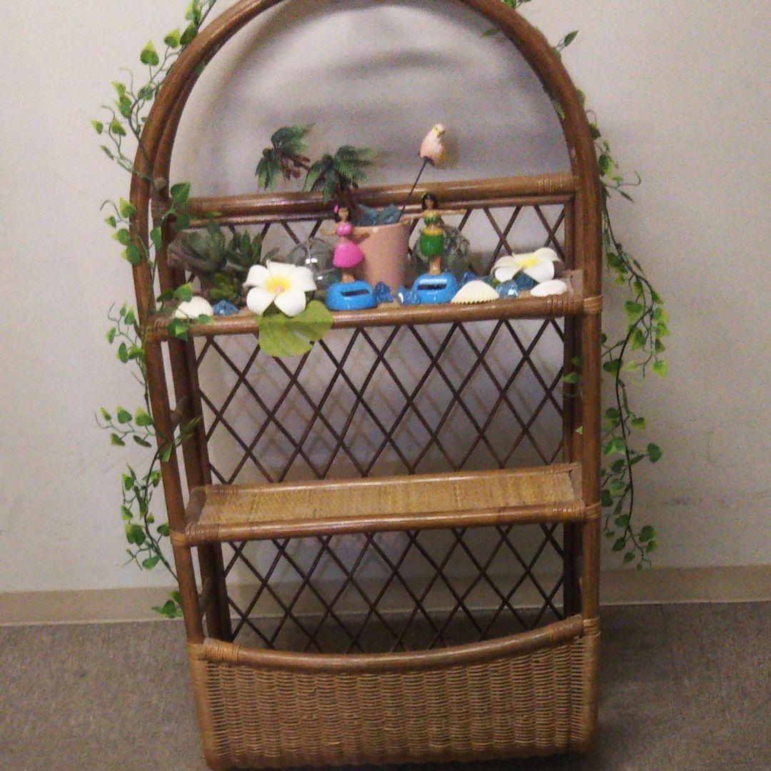 昭和レトロ 藤 飾り棚 ラック年内お値下げです即購入大丈夫です