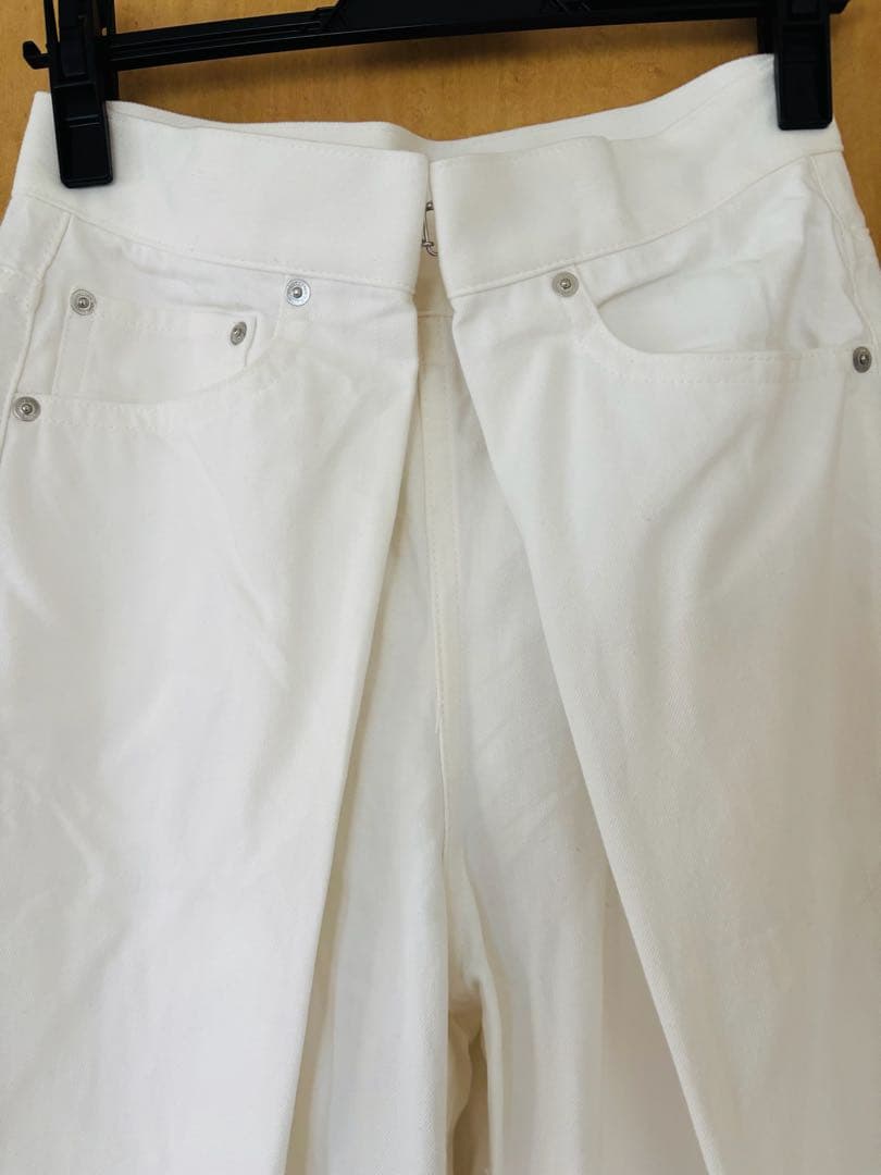 未使用 ジョンローレンスサリバン レディース デニム ワイドパンツ