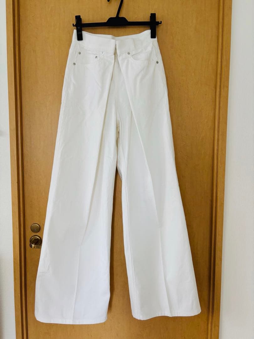 未使用 ジョンローレンスサリバン レディース デニム ワイドパンツ