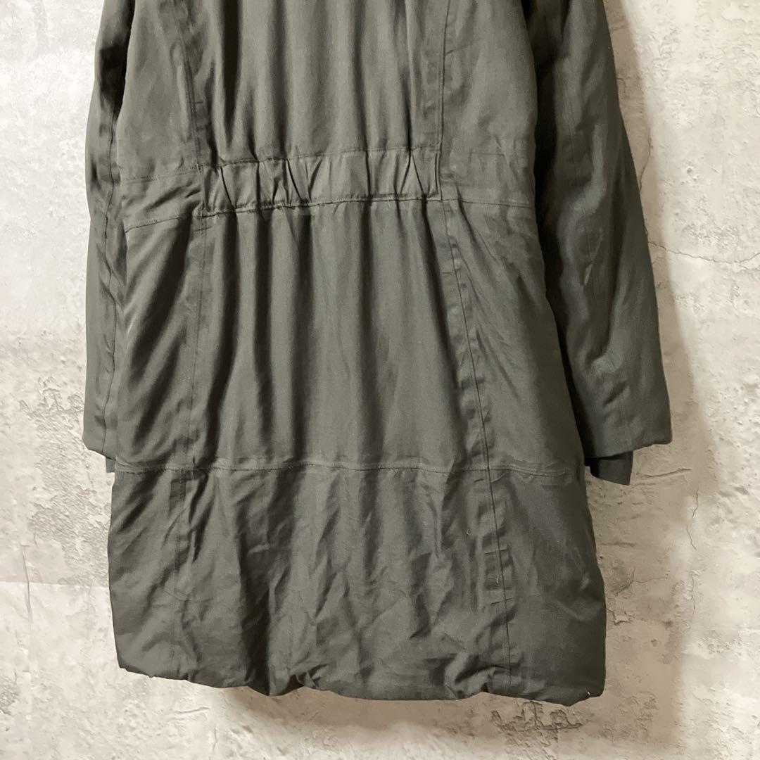 ザノースフェイス　ロングダウンジャケット　人気商品　カーキ　レディース　L
