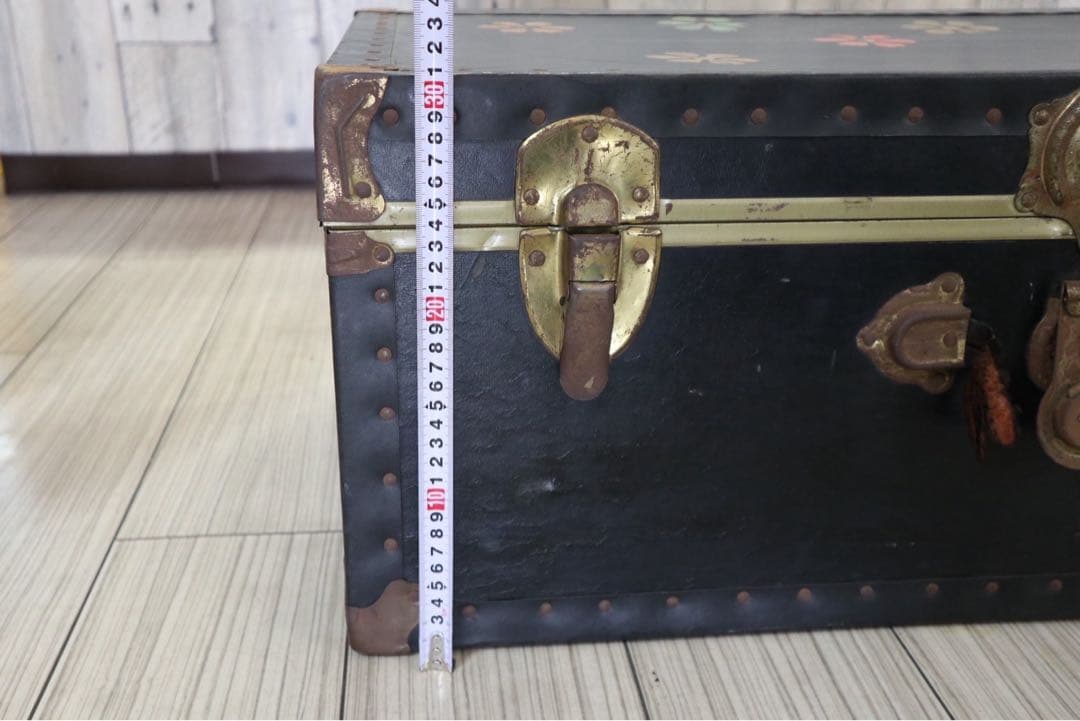 アメリカン　ヴィンテージ　家具　収納ボックス　トランク　アンティーク　花柄