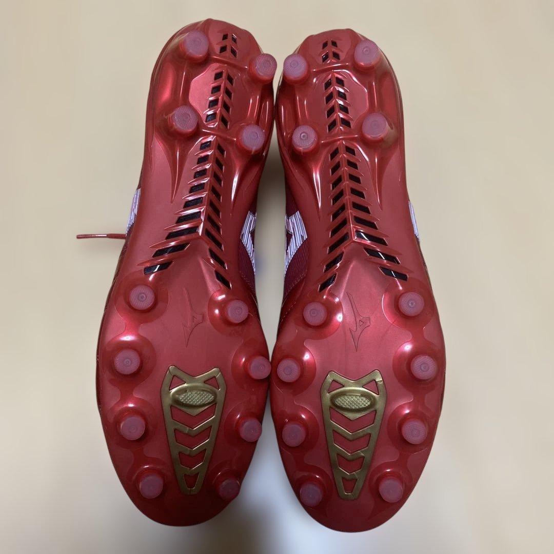 新品 ミズノ サッカースパイク モレリアネオ4 β JAPAN 赤白黒 27.0