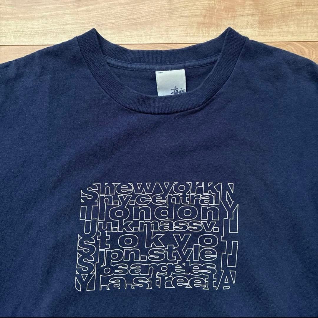 USA製 90s 00s OLD STUSSY ステューシー ロンT 銀タグ