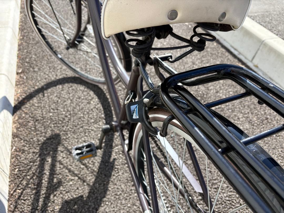 神奈川引取限定　シティサイクル SUBCREW ギア付き　カゴ/キャリア付