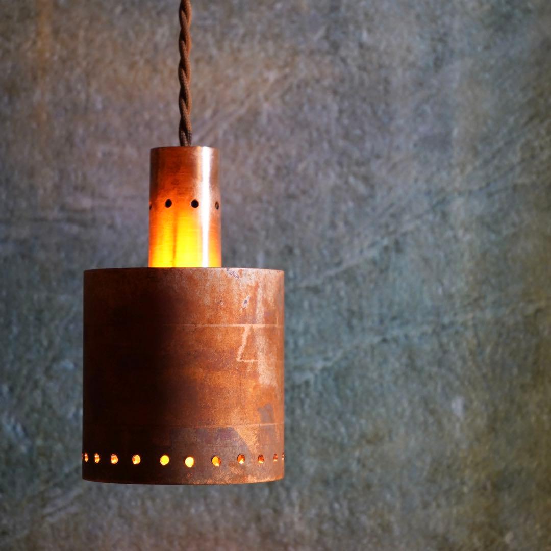 【一点物】環-tamaki- M (銅のペンダント照明器具)