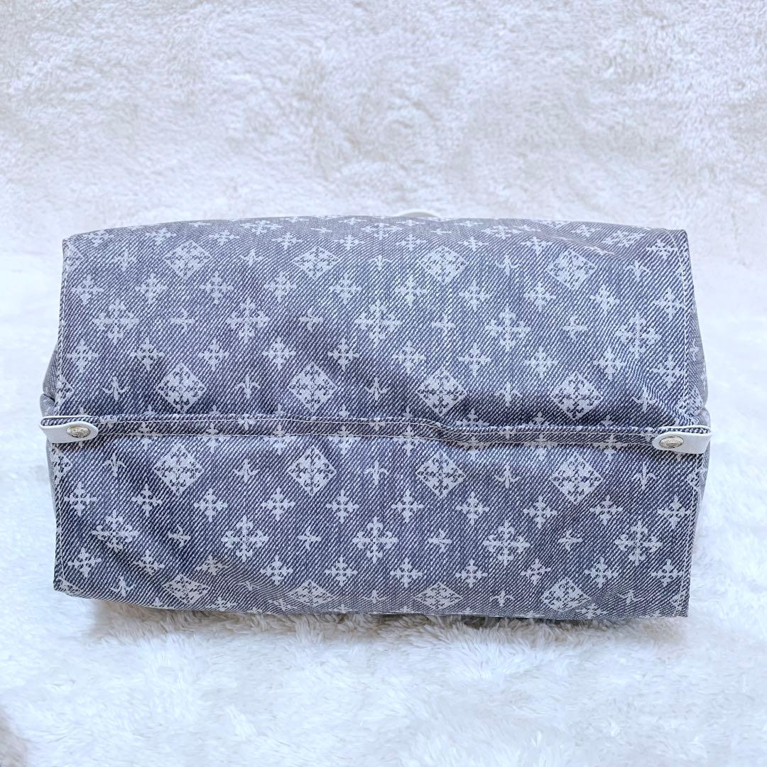 【うめちゃん】ほぼ未使用♪ russet デニムプリント トートバッグ