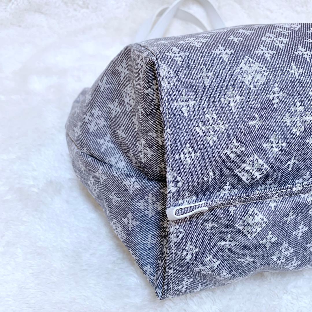 【うめちゃん】ほぼ未使用♪ russet デニムプリント トートバッグ