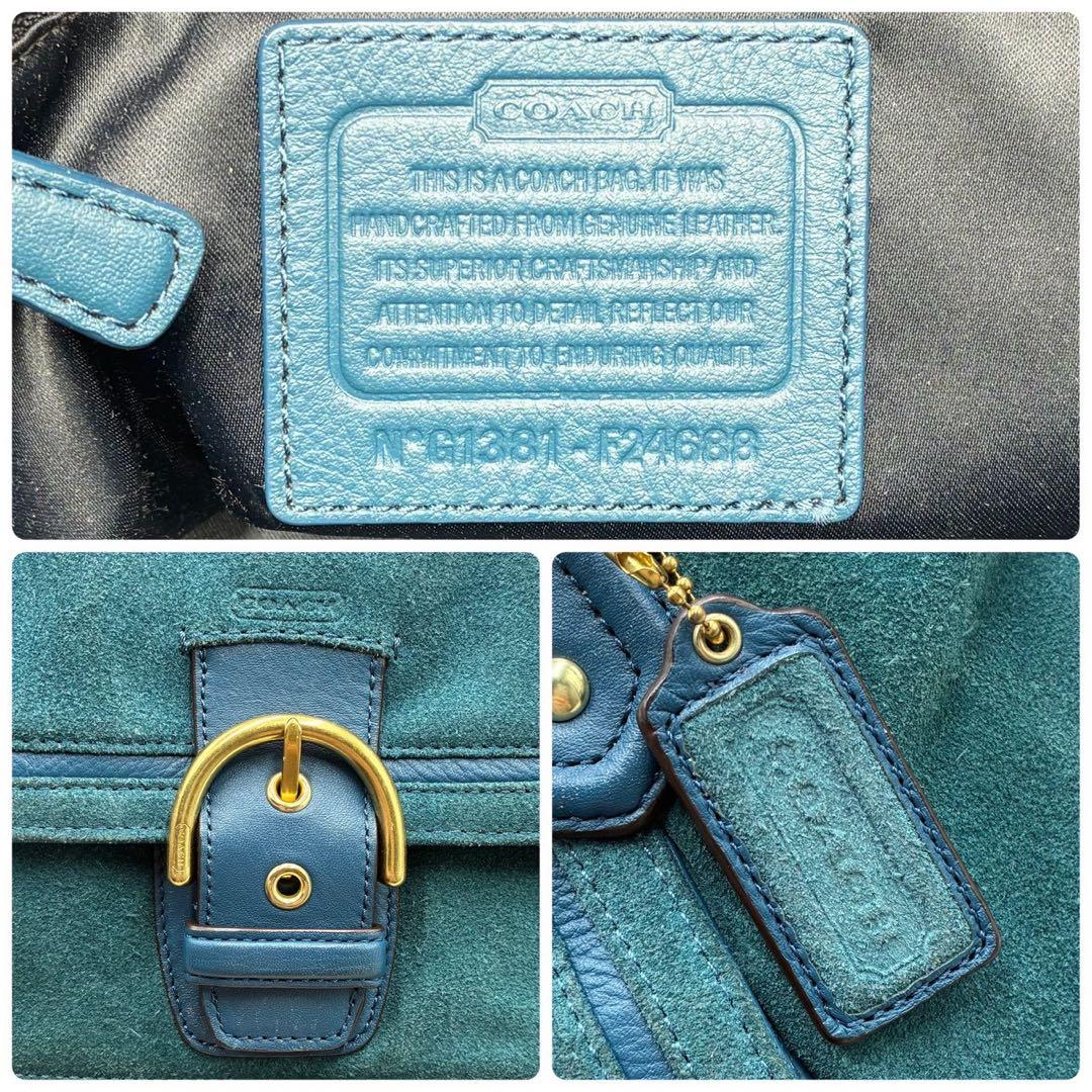 美品 コーチ archive ヌバック ソーホー ハンドバッグ トートバッグ