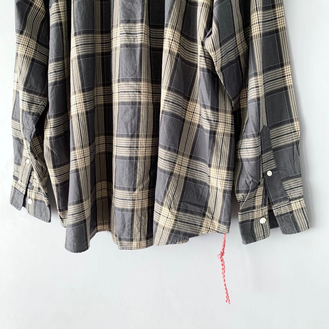 BEAMS JAPAN ビッグシルエット チェックシャツ ビームスジャパン ML