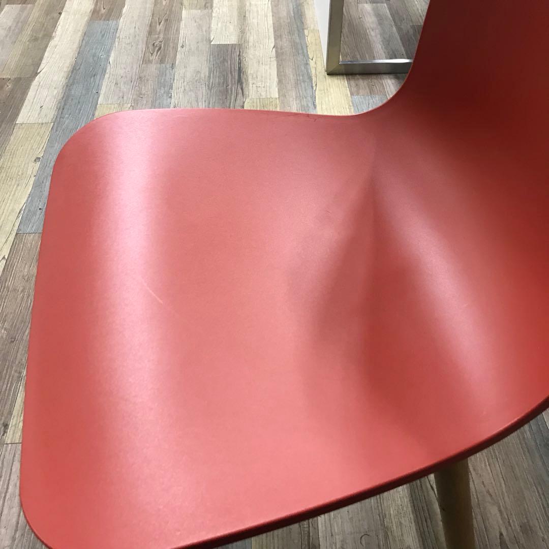 【在庫処分・3脚セット】Vitra ヴィトラ HAL Wood チェア レッド系