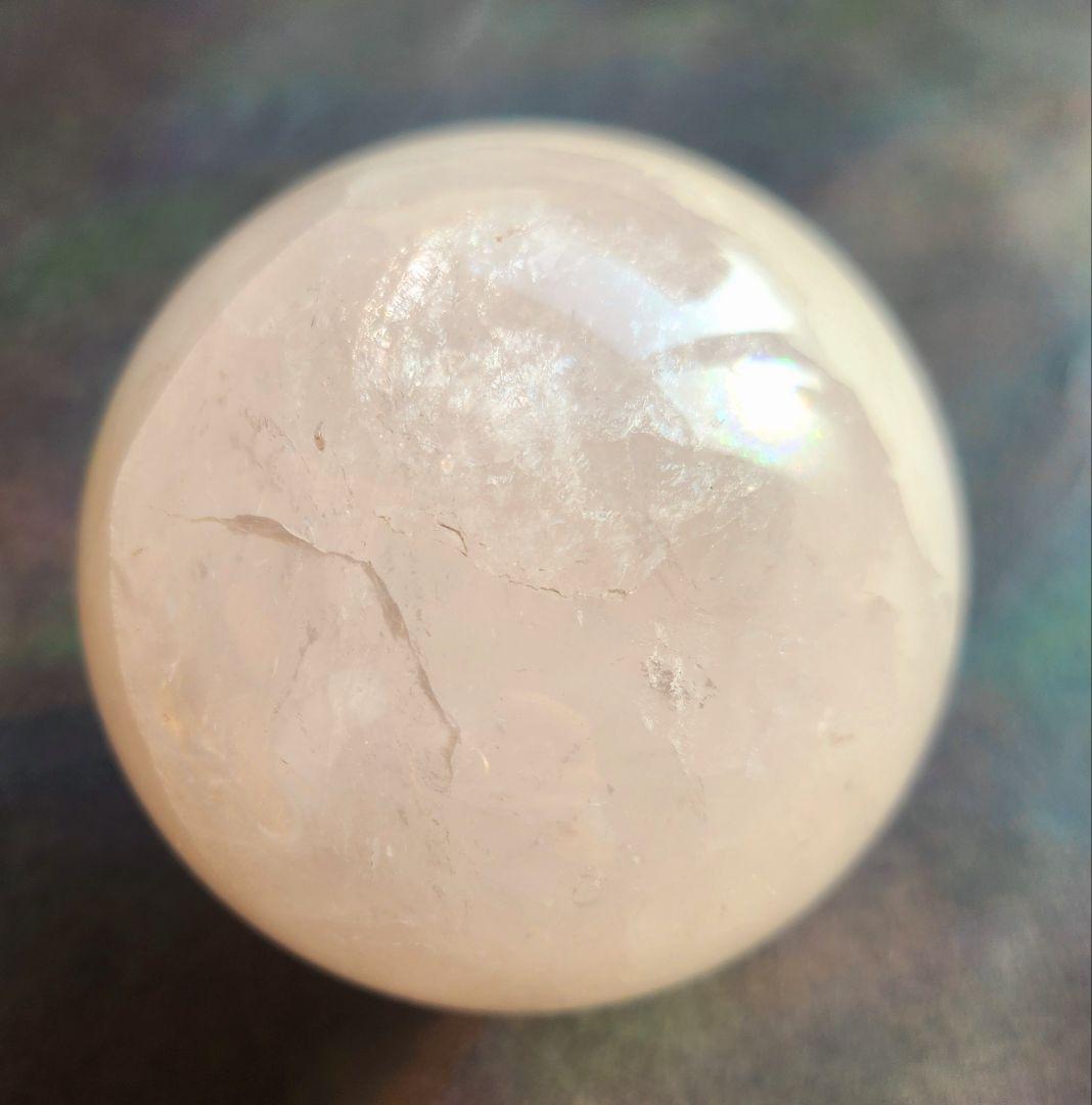 【一点物】大きめ ローズクォーツ 丸玉 スフィア✩.*˚天然石×インテリア