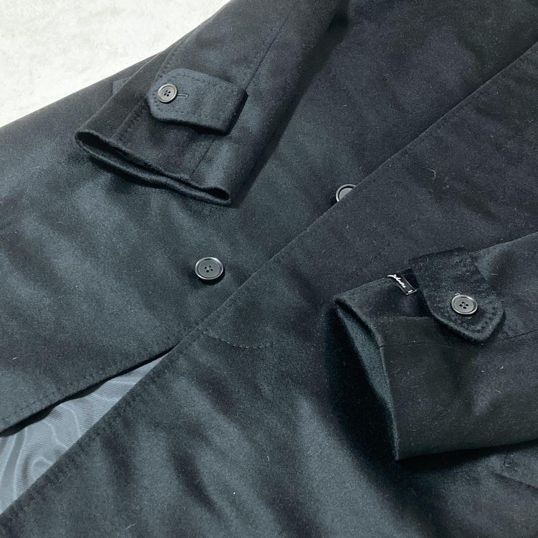 【新品】タグ付 D’URBAN ダーバン カシミヤ バルマカーンコート BK L