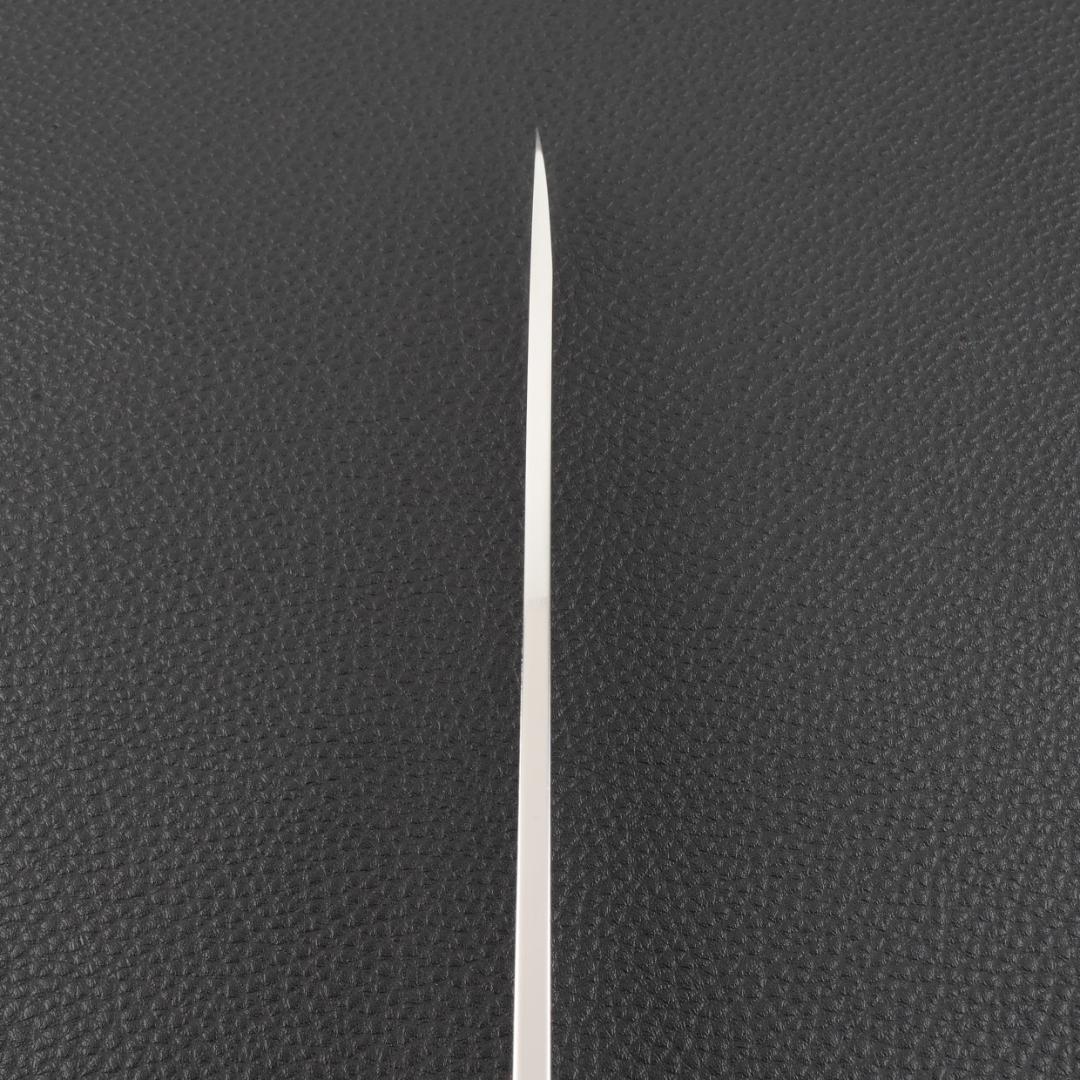 11048柳刃包丁 9寸 高光沢度鏡面仕上げ 刃は究極の切れ味 黒檀黒水牛八角柄