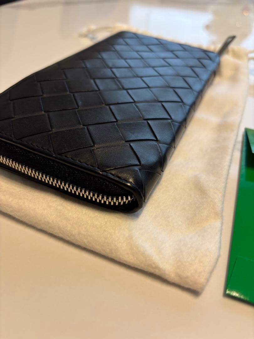 ボッテガヴェネタ 長財布 イントレチャート ブラック