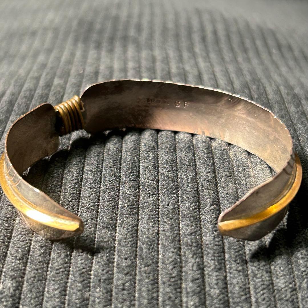Navajo Indian Jewelry フェザー　バングル　sterling