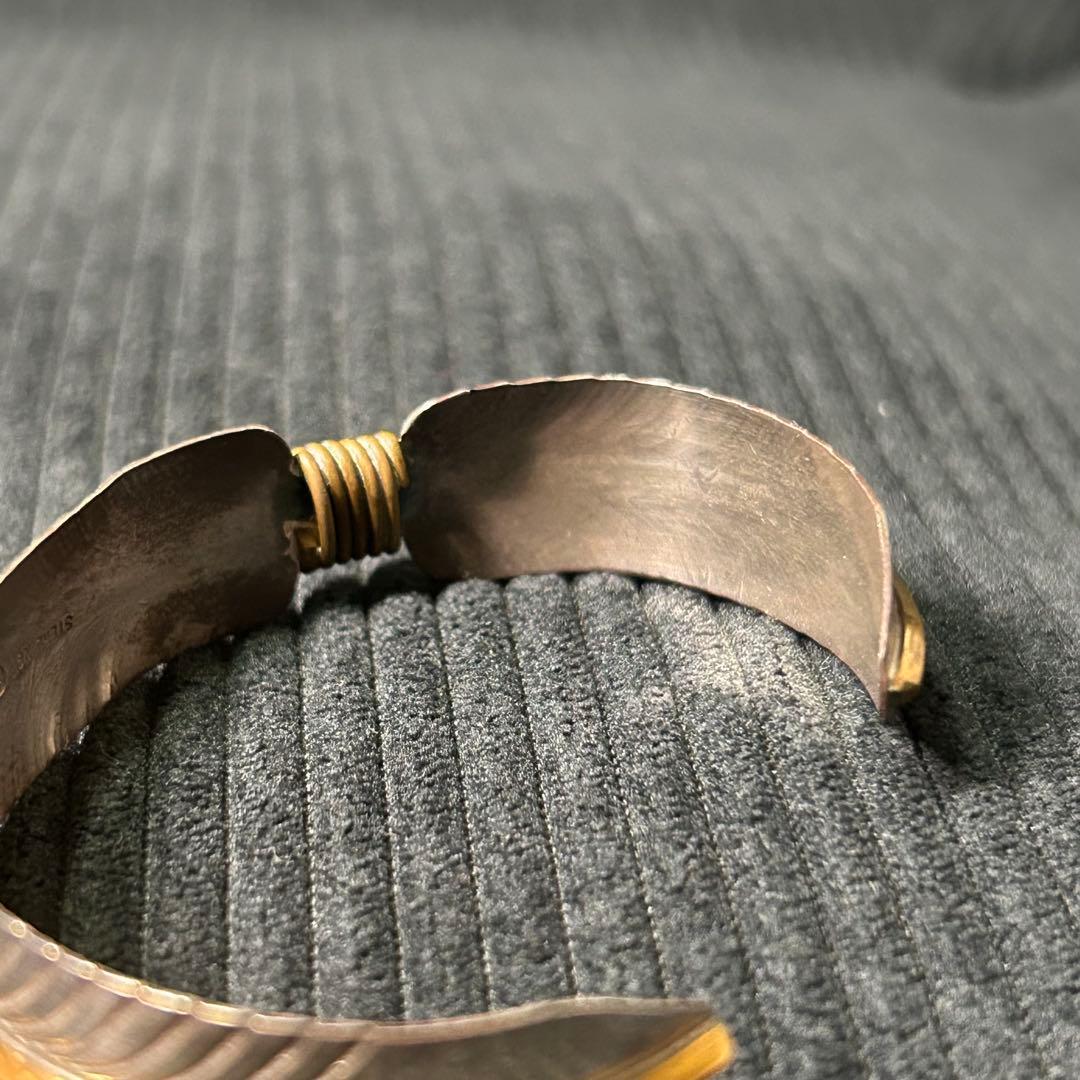 Navajo Indian Jewelry フェザー　バングル　sterling