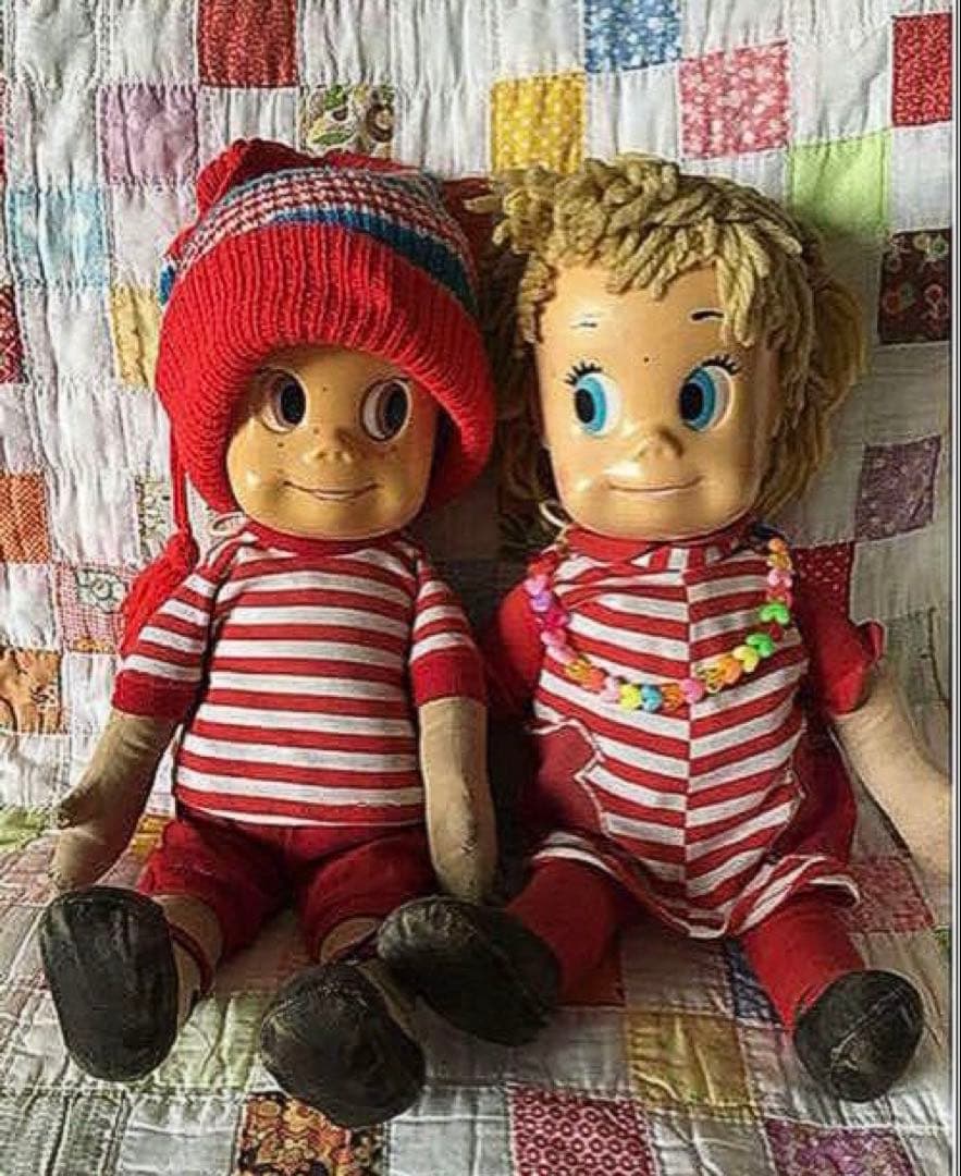 アメリカン雑貨(訳あり)ビンテージ マテル シスターベル 2体セット