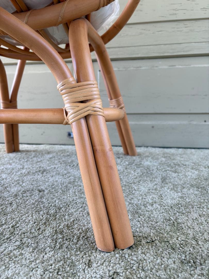 unico ウニコ CAGE カージュ ソファ 1シーター ラタンフレーム 美品