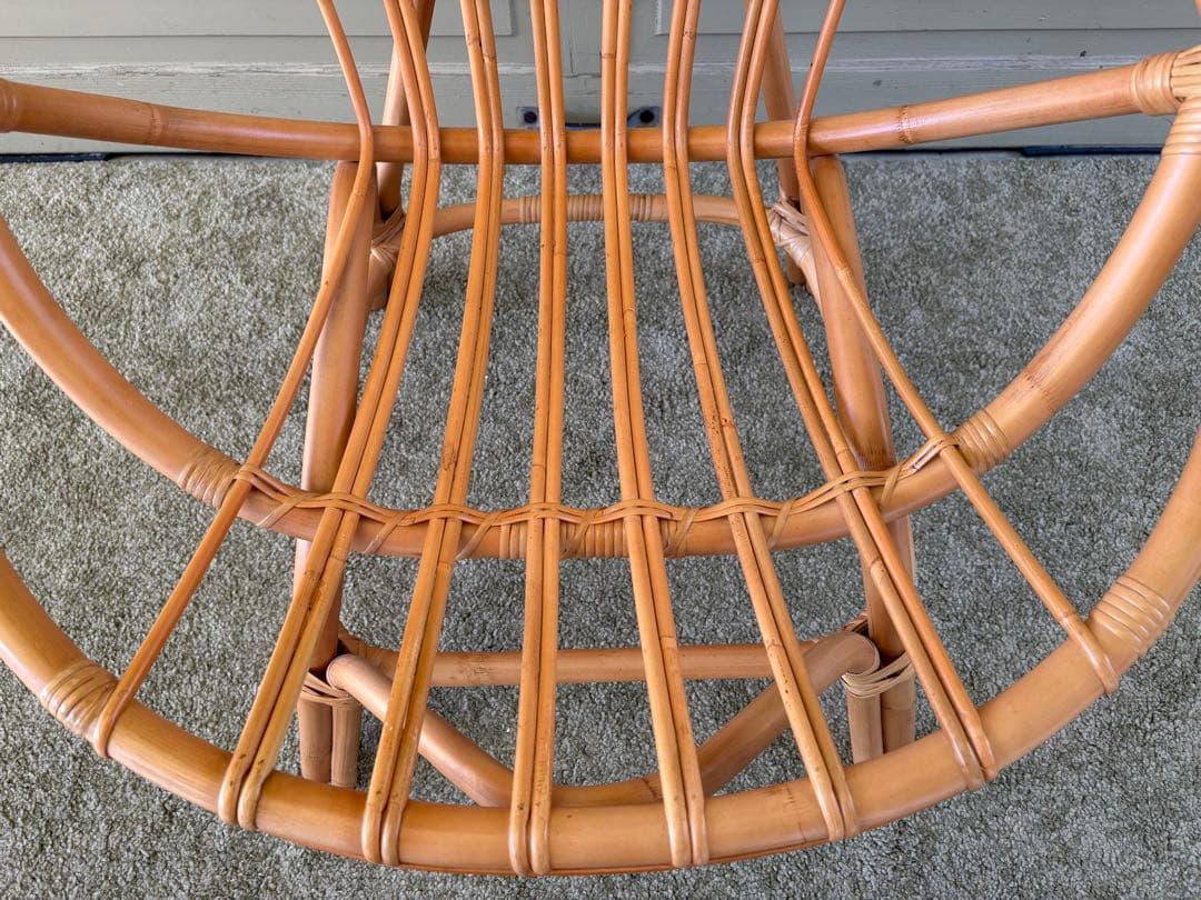 unico ウニコ CAGE カージュ ソファ 1シーター ラタンフレーム 美品