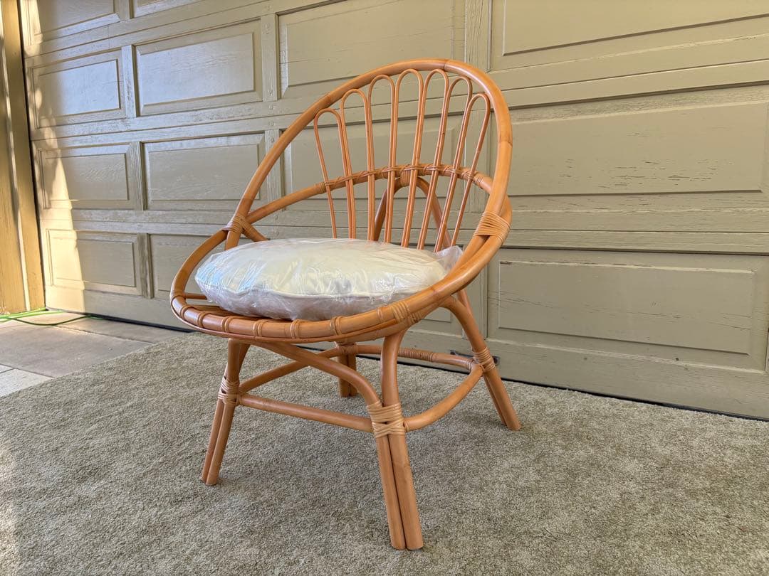 unico ウニコ CAGE カージュ ソファ 1シーター ラタンフレーム 美品