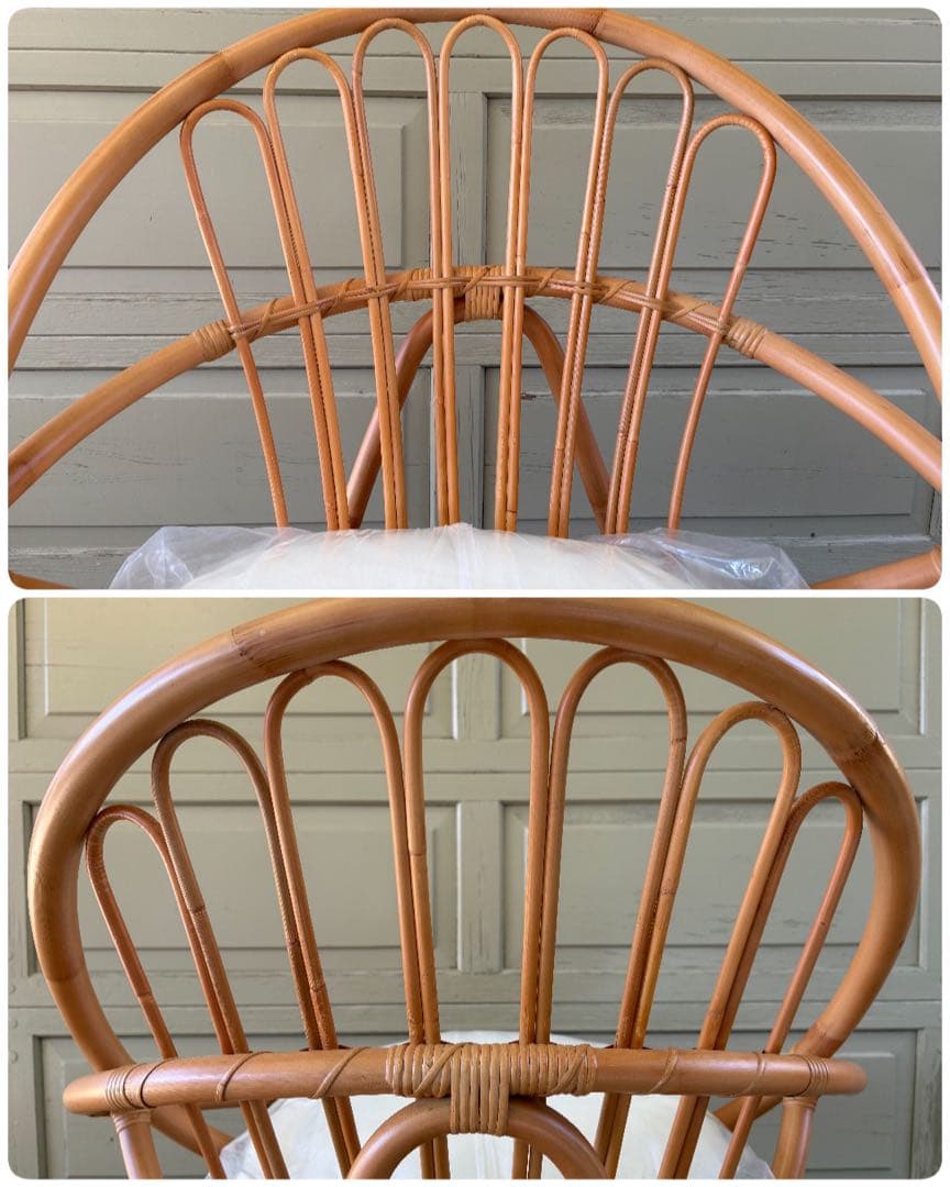 unico ウニコ CAGE カージュ ソファ 1シーター ラタンフレーム 美品