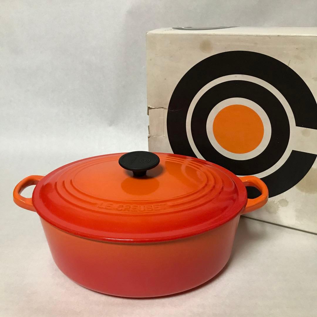 ル　クルーゼ　ココットオーバル　オレンジ　27㎝