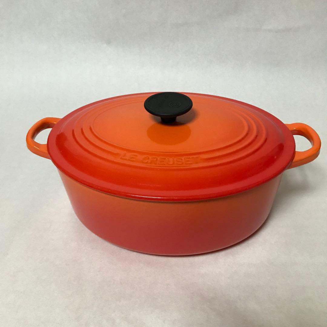 ル　クルーゼ　ココットオーバル　オレンジ　27㎝