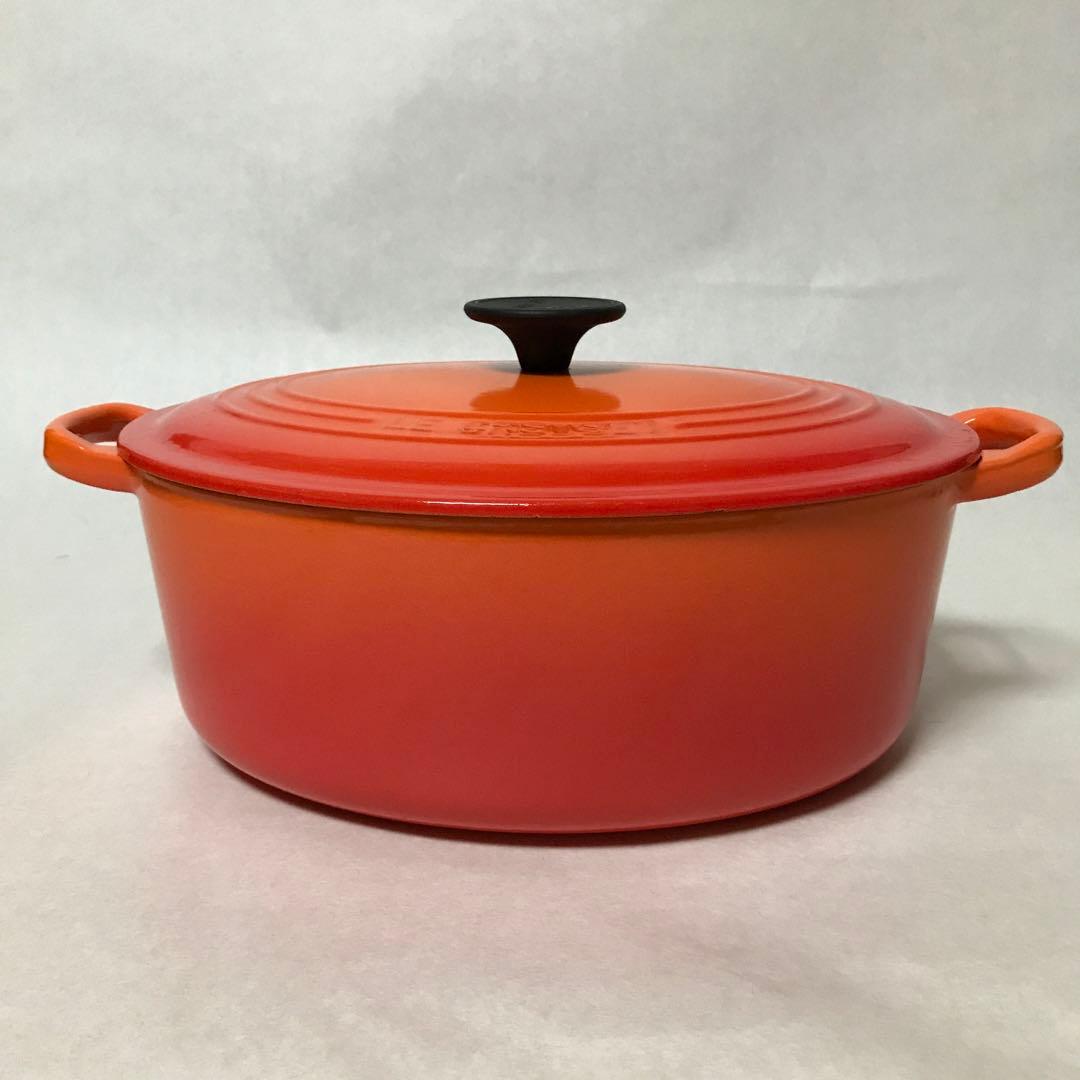 ル　クルーゼ　ココットオーバル　オレンジ　27㎝