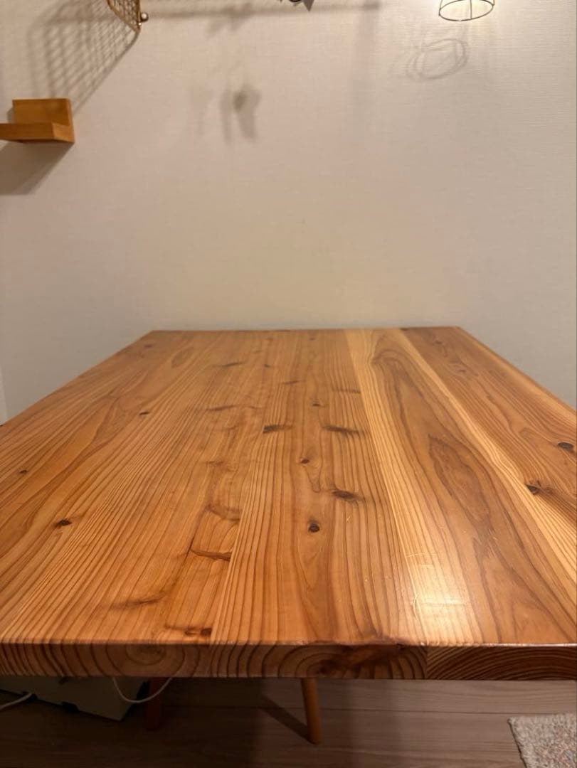値下げ　KANADEMONO THE TABLE /杉無垢材/100×65