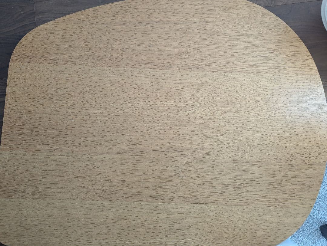 美品　ディノス定価61500円　折りたたみ式楕円形木製テーブル