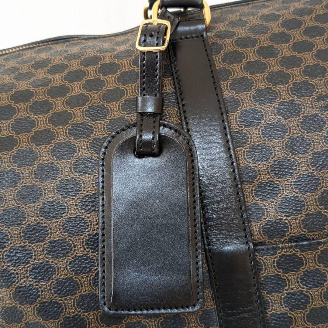 ✨極美品 CELINE 黒マカダム ボストンバッグ 鍵 2way PVC 大容量