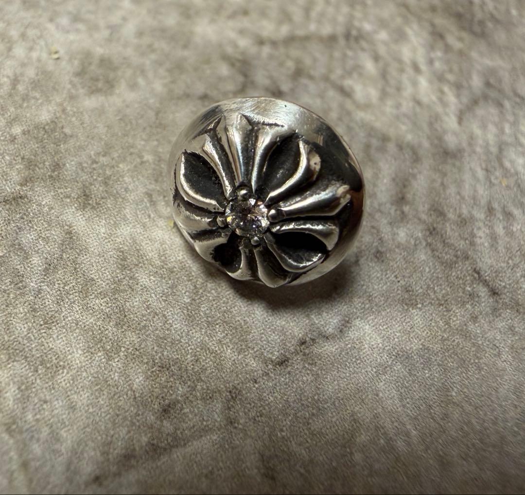 クロムハーツ　クロスボール　ピアス　ダイヤ