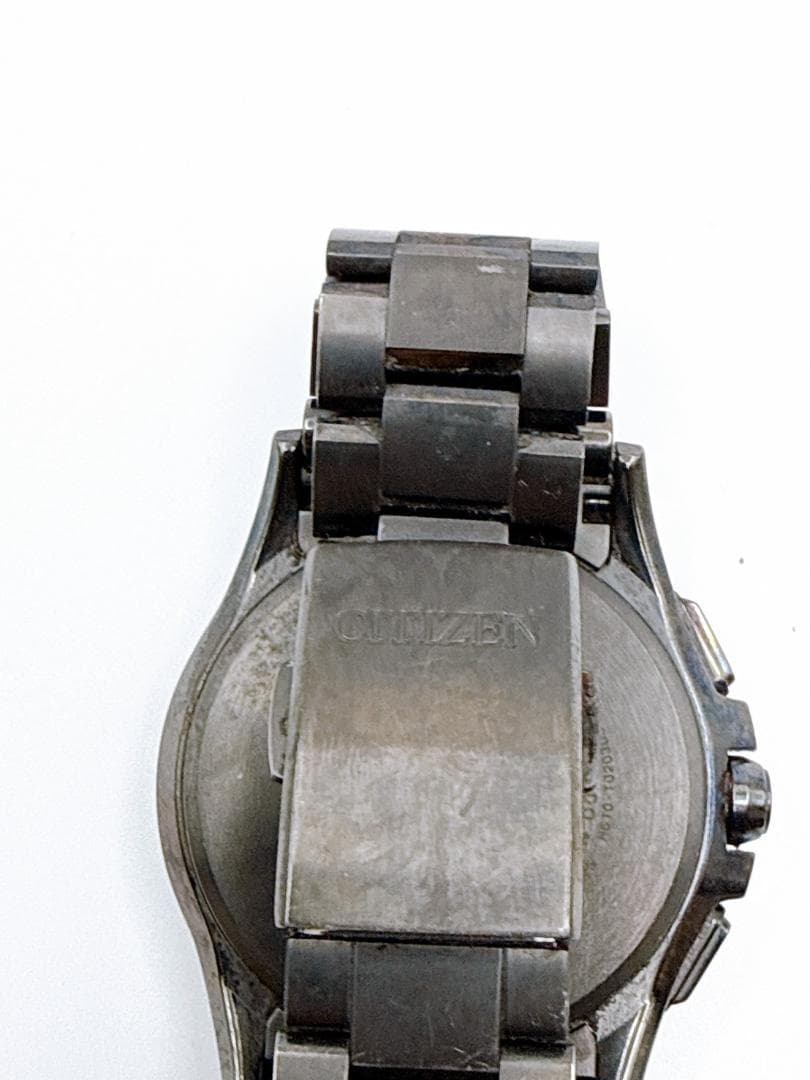 CITIZEN エコドライブ H610 電波ソーラー 動作品 メンズ腕時計