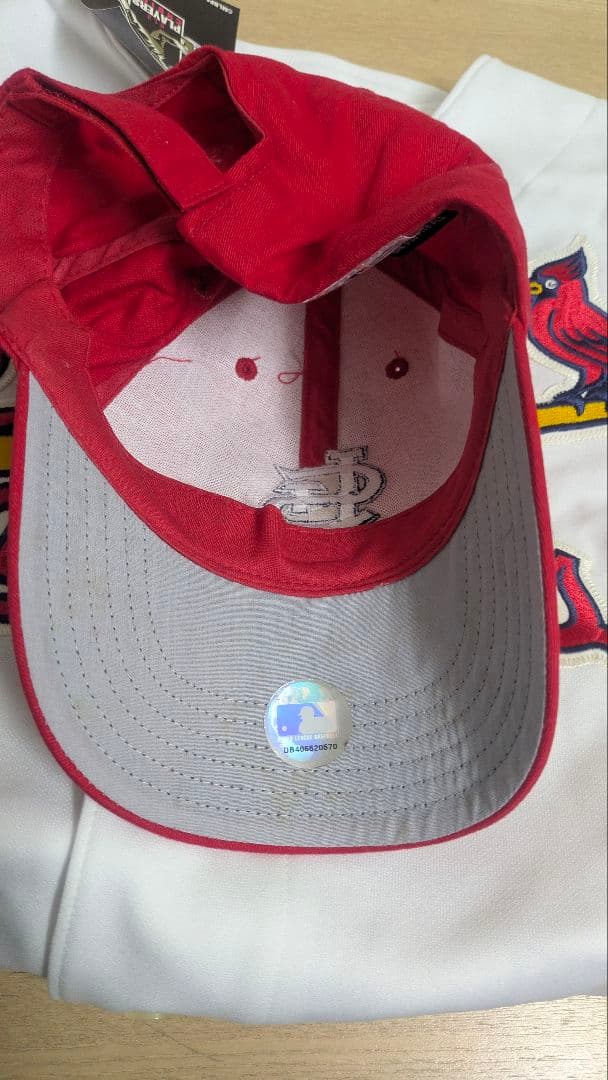 MLB正規品　田口 カージナルス ユニフォーム Majestic キャップ付き